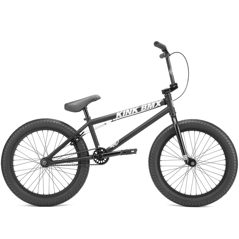 2022 Kink Curb 20″ Bike Matte Midnight Black, 20″ Toptube
