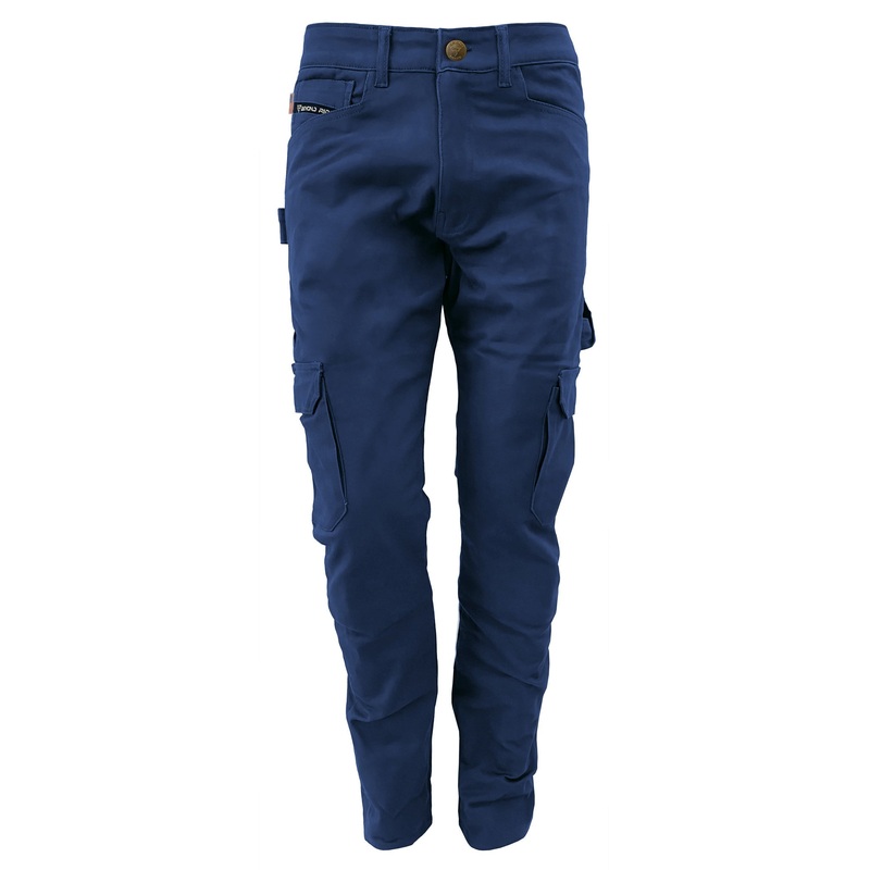 Straight Leg Cargo Pants – Navy Blue with Pads Navy Blue 26W 26L