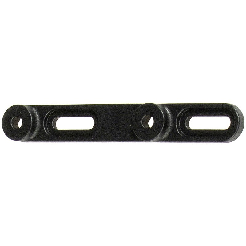 64mm Water Bottle Mount Offset-Plate – Black