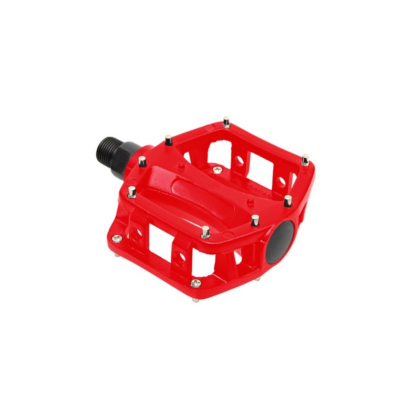 Wellgo LU-204U Mini Aluminum BMX Platform Pedals – 9/16″ – Red