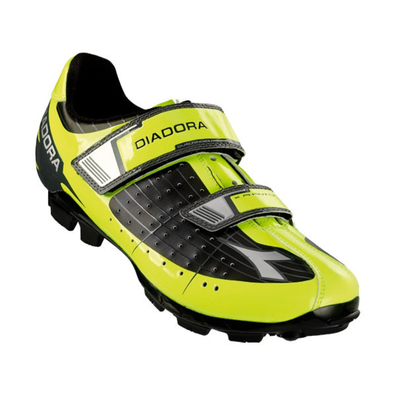 Diadora X Phantom Clipless Shoes-Black/Yellow 37 Euro / 5 US