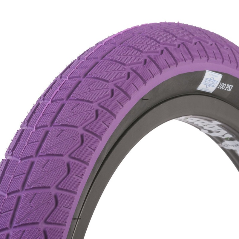 Sunday Jake Seeley Street Sweeper Tire-Purple with Black sidewall-20 x 2.40″