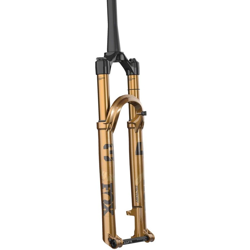 34 Step-Cast Factory Limited Edition Podium Gold Suspension Fork – 34 Step-Cast Factory Limited Edition Suspension Fork 34 Step-Cast Factory Limited Edition Suspension Fork – 29″, 120mm, 15×110 mm, Kabolt, 44mm Offset, GRIP SL, 3-Pos., Podium Gold