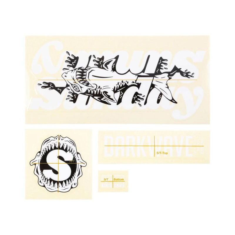 Sunday Darkwave Frame Decal Set White