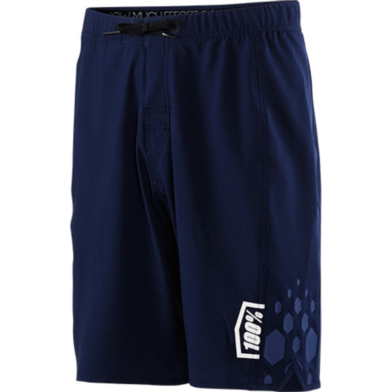 100% Athletic Shorts-Draft Navy Small