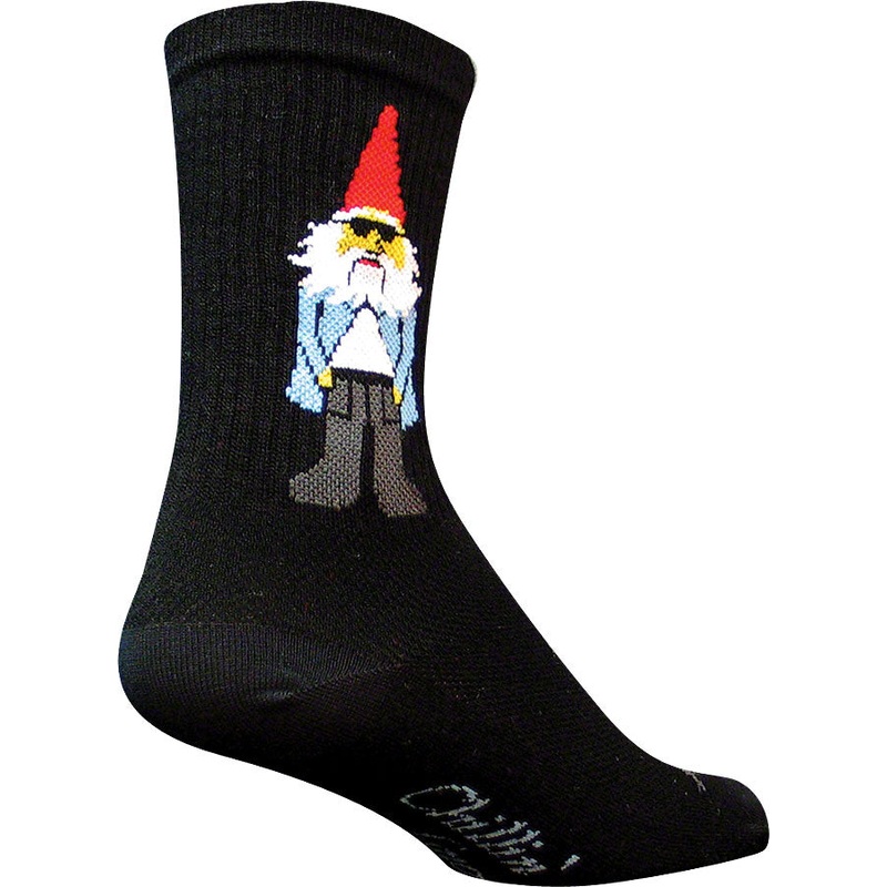 SockGuy Crew Gnomies Socks – 6″ Black Large/X-Large