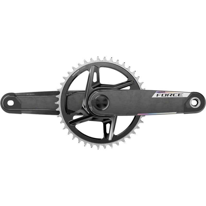 SRAM Force 1x XPLR AXS Power Meter Wide Crankset – 175mm, 12/13-Speed, 42t, 8-Bolt Direct Mount, DUB PM Spindle, Carbon, E1