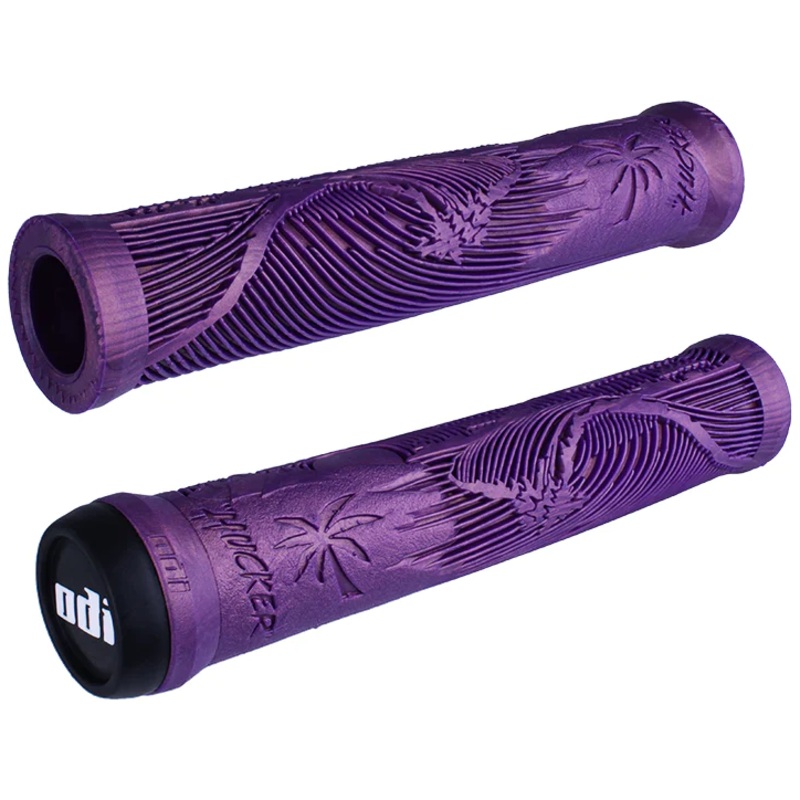 ODI Hucker Flangeless Grips Iridescent Purple