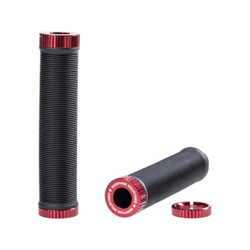 Morphine Pleasure Lock-On Grips Black w/Black