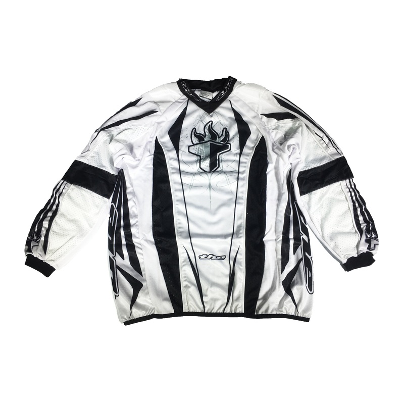 T.H.E. Sport Long Sleeve BMX Race Jersey-White Adult X-Small