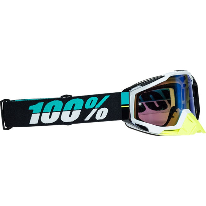 100% Racecraft Goggles-St Barth-Mirrored Green Lens