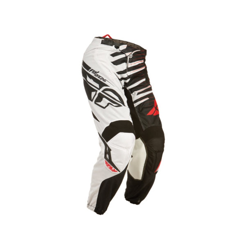Fly Racing 2014 Kinetic Shock Mesh Race Pants-Black/Red Youth 26