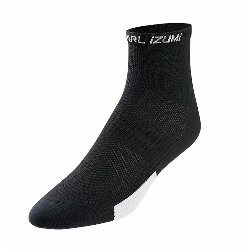 Pearl iZUMi Elite Low Sock 1-pr Cycling Socks Black White Large Black White