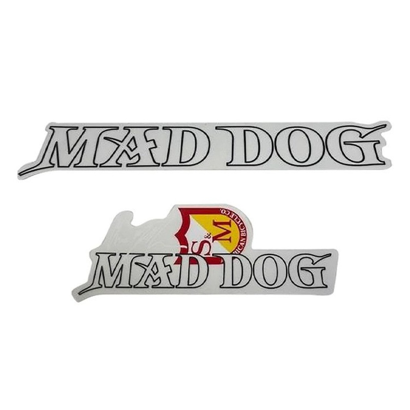 S&M Mad Dog Frame Decal Set Black