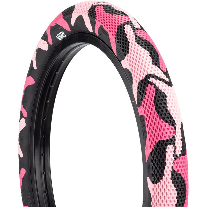 26×2.10 Cult Vans BMX Tire – Pink Camo w/ Black Sidewall