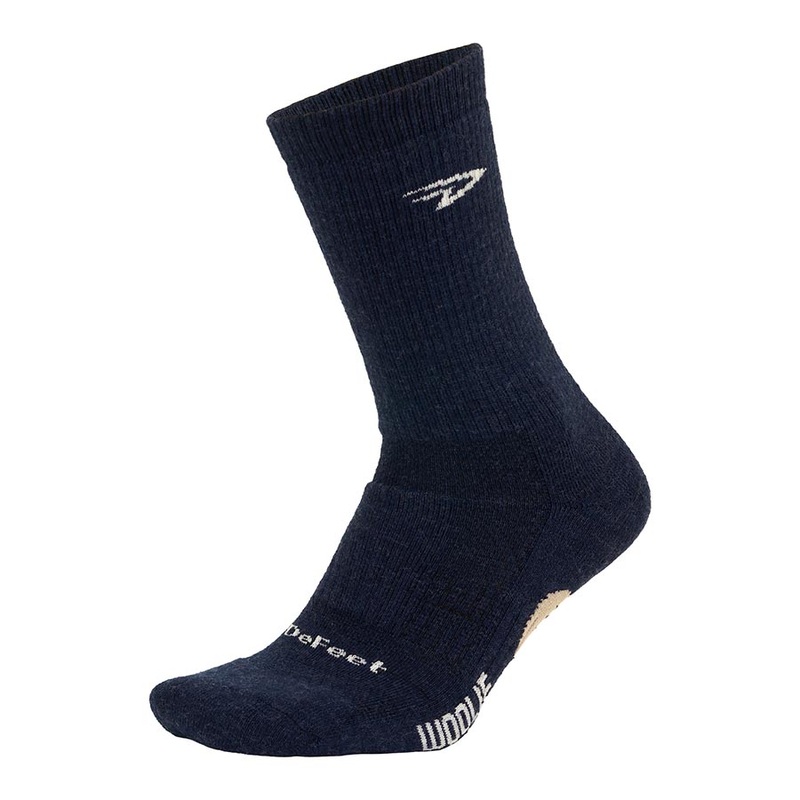 DeFeet Woolie Boolie 6” Socks Logo Navy L Pair