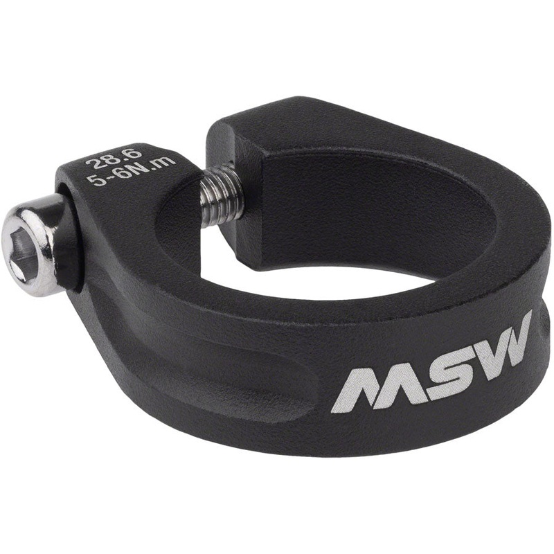MSW Seatpost Clamp – 28.6mm Bolt-On Black