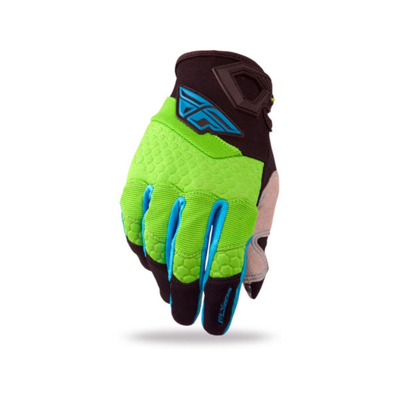 Fly Racing 2015 F-16 Gloves-Green/Black Youth XXX-Small (1)