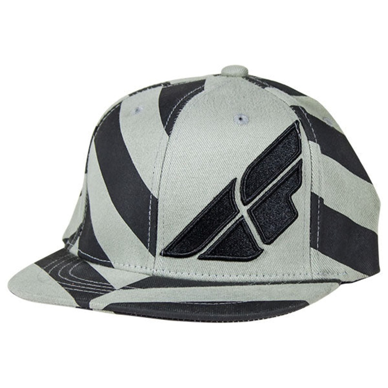 Fly Racing Fat Stripe Hat-Black Youth