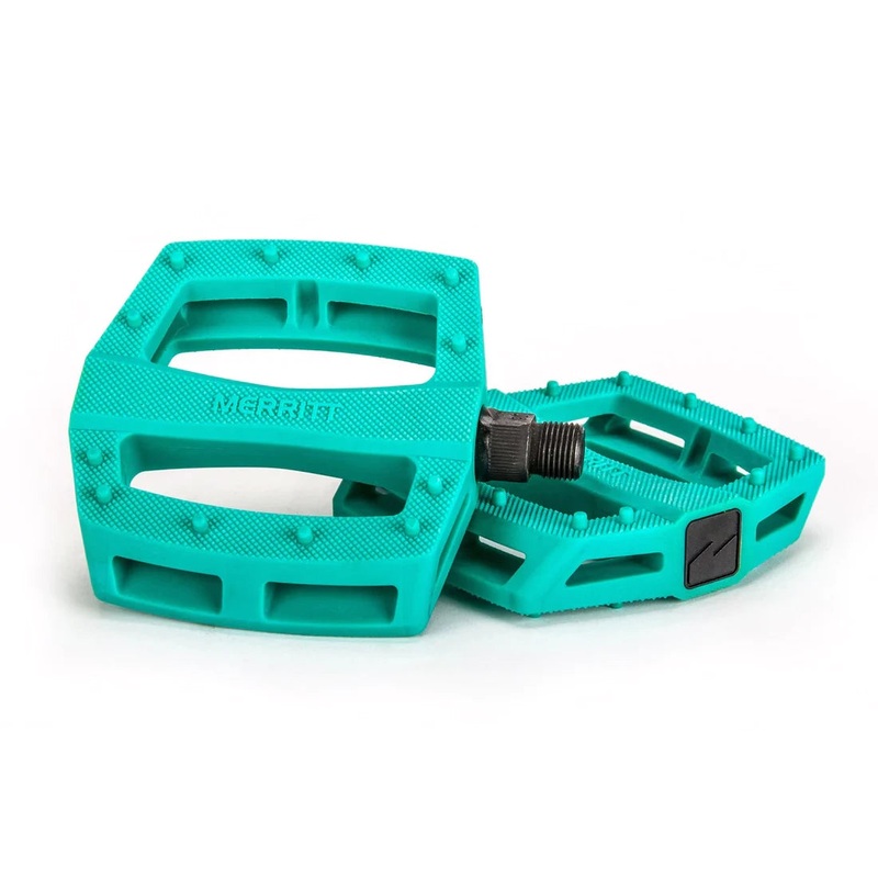 Merritt BMX P1 PC Platform Pedals – 9/16″ – Aquafresh Teal