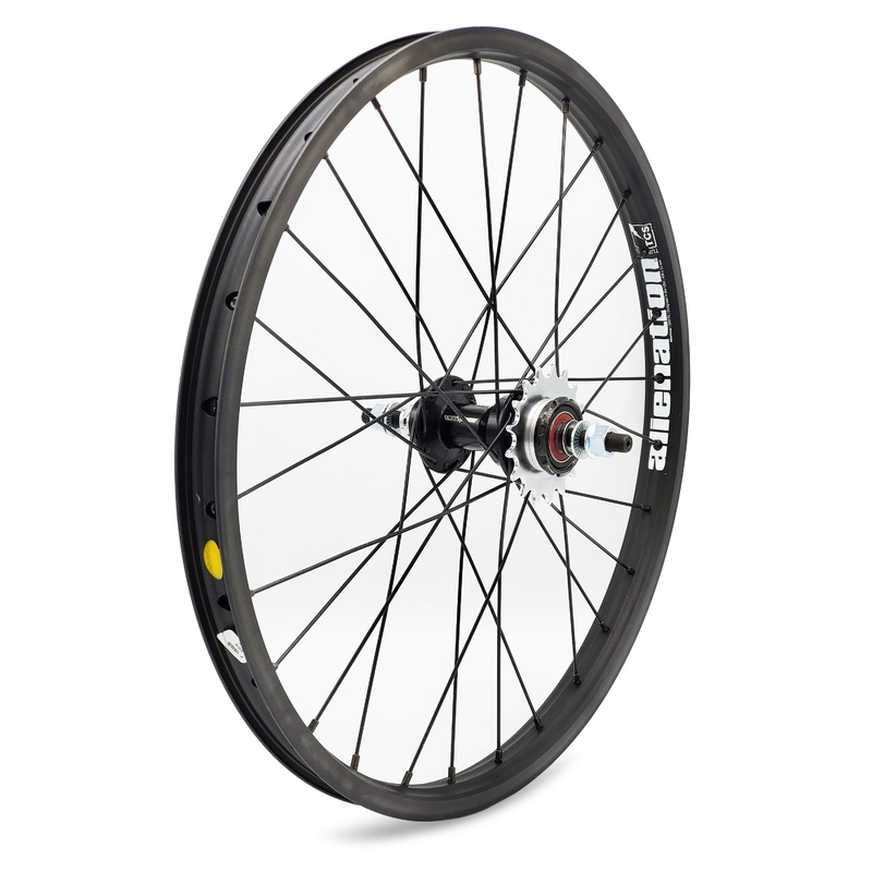 Black Ops MX3100 Hub w/Malice Pro BMX Race Wheel-Rear-20×1.75″ Black