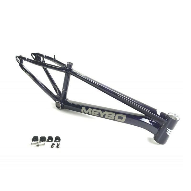 Meybo Holeshot Alloy BMX Race Frame-Purple/Grey/White Cruiser