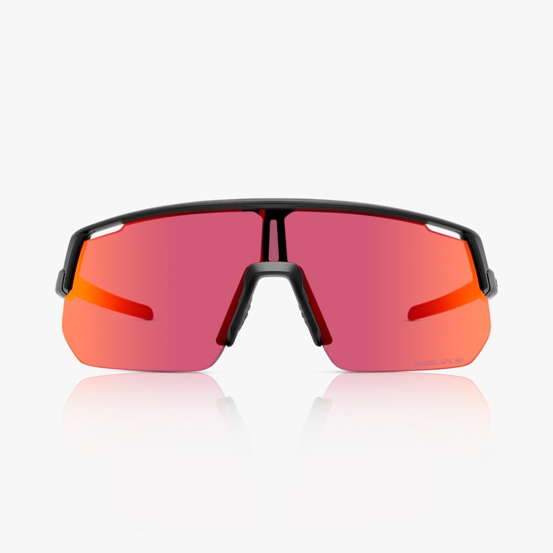 Shimano Technium L Sunglasses  Matte Black Frame / RIDESCAPE Road Lens and Clear Spare