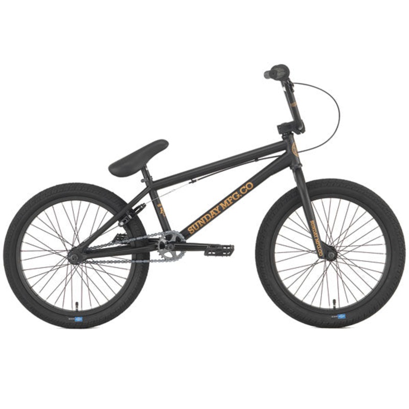 Sunday AM BMX Bike-20″TT-Semi-Matte Black