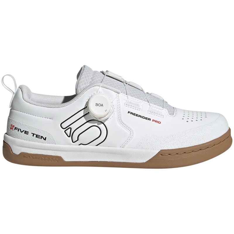 Five Ten Freerider Pro BOA Flat Shoes – Men’s FTWR White/Core Black/Red 13