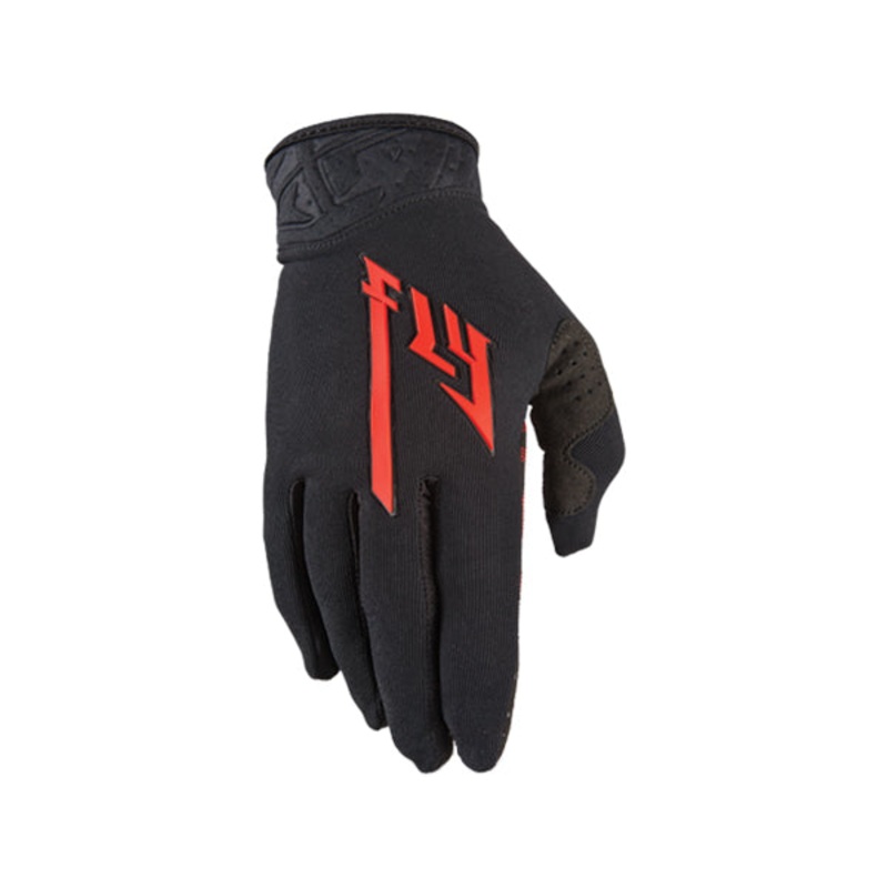 Fly Racing 2013/2014 Pro Lite Gloves-Black/Red Youth Large (6)