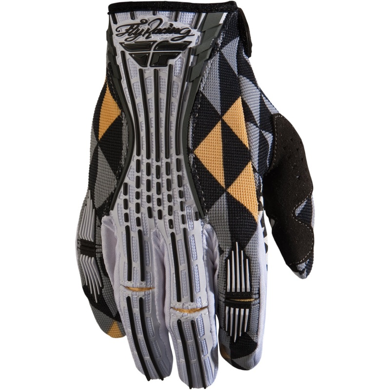 Fly Racing Kinetic Ladies BMX Race Gloves-Black Girl X-Large (9)