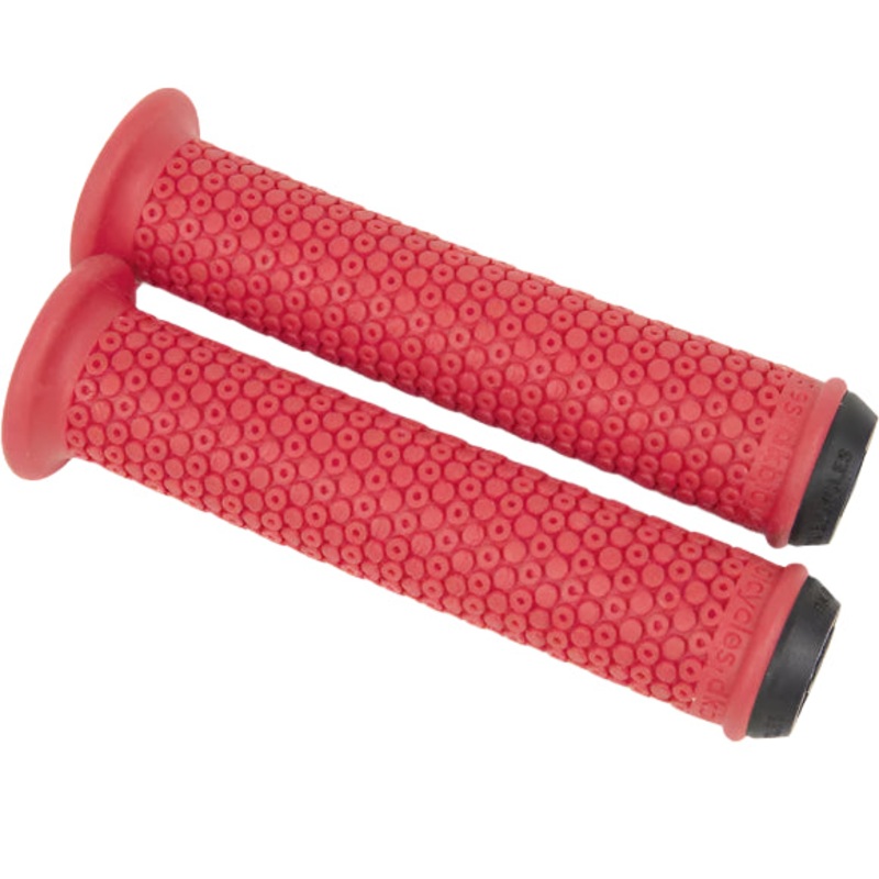 DK Shuko BMX Grips w/ Bar Ends – Flanged – Red