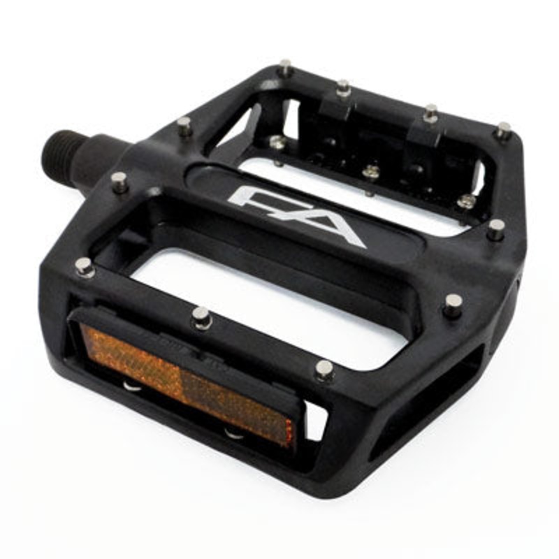 F/A Pedal,** Alloy 9/16”,Blk W/Removable Pins Pro Aluminum Platform Free Agent Pedals NA Black