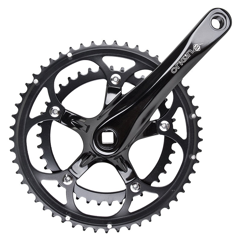 Origin8 Pro Pulsion Alloy Road 172.5×53/39 110.5 SQR JIS crankset black