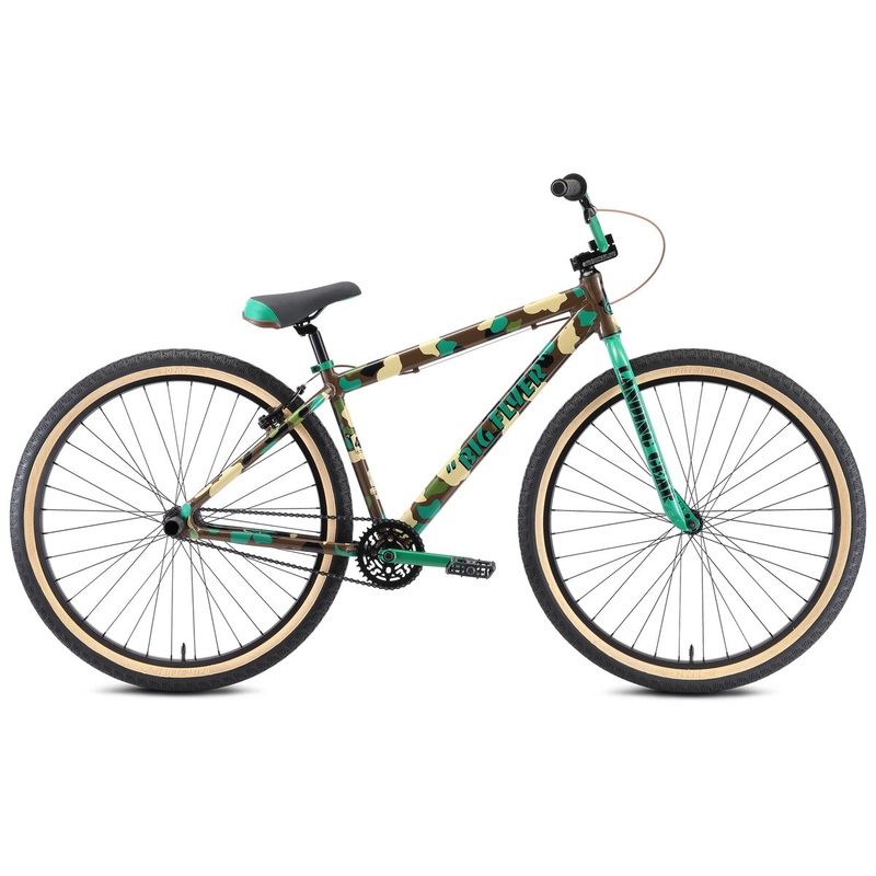 SE Bikes Big Flyer 29″ BMX Freestyle Bike-Army Camo