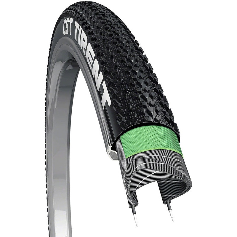 Tirent Gravel Bike Tire – 700 x 40, Clincher, Black, EPS Puncture Protection 700 x 40c