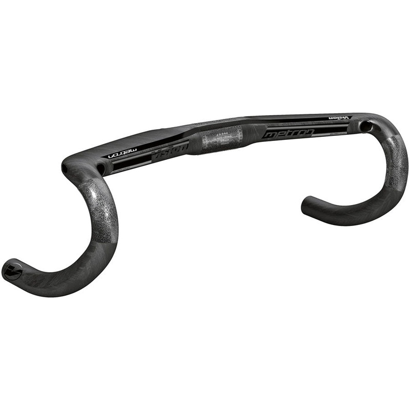 Vision Metron Aero Handlebar 31.8mm Clamp Diameter 380mm Width +10 Rise ACR Internal Routing Compatible  Carbon
