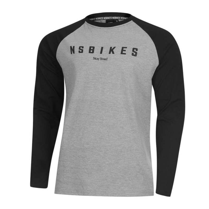 Classic Long Sleeve T-Shirt Gray Black Small