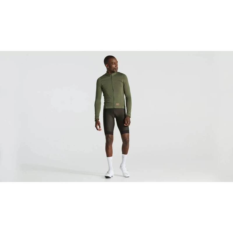 Specialized Men’s Prime Power Grid Long Sleeve Jersey – Oak Green XS