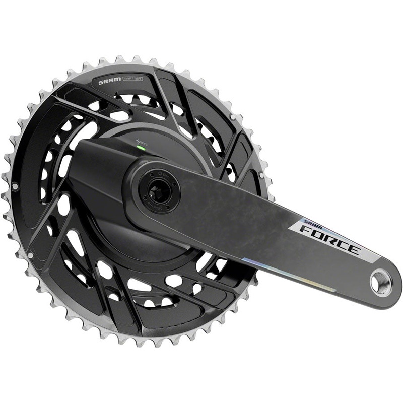 SRAM Force AXS Power Meter Crankset – 175mm, 12-Speed, 48/35t Thread Mount, 8-Bolt PM Spider, DUB Spindle, Carbon, E1