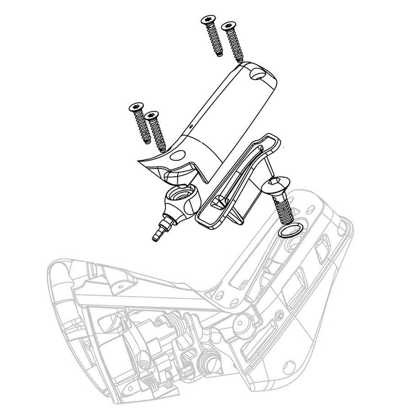 SRAM HRD/HRR Shift Lever Reservoir Cap/Bladder/Cap Screws Kit – Front