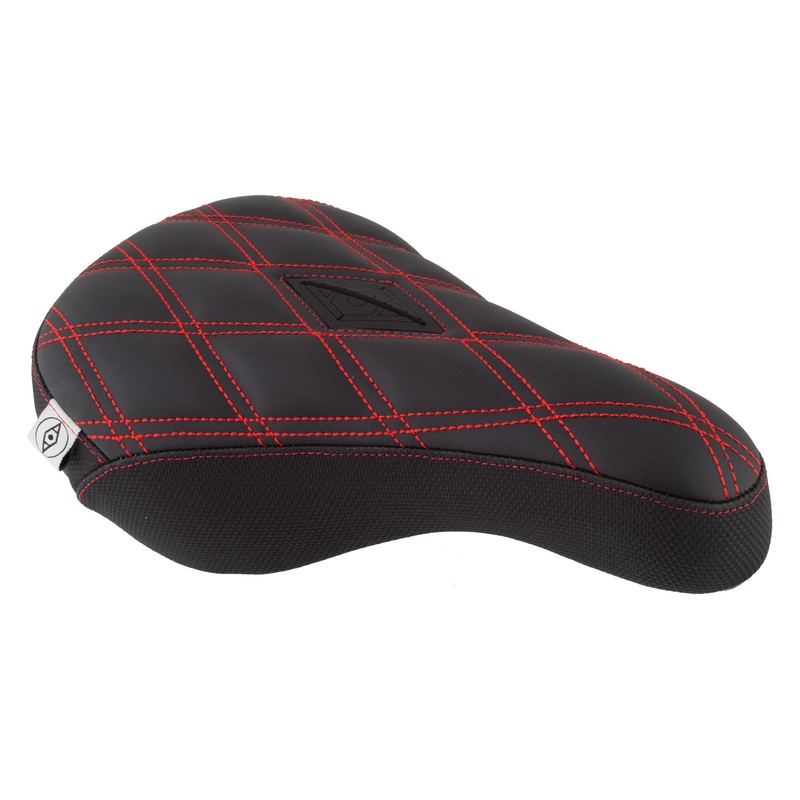 Alienation Gripper Padded Pivotal BMX Seat – Black/Red
