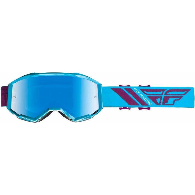 Fly Racing 2019 Zone Pro Goggles-Blue/Port/Blue Mirror