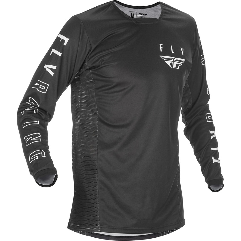 Fly Racing K121 BMX Race Jersey-Black/White Adult Medium