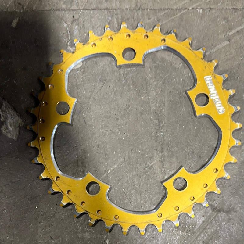 tangent 5bolt sprocket 38t gold