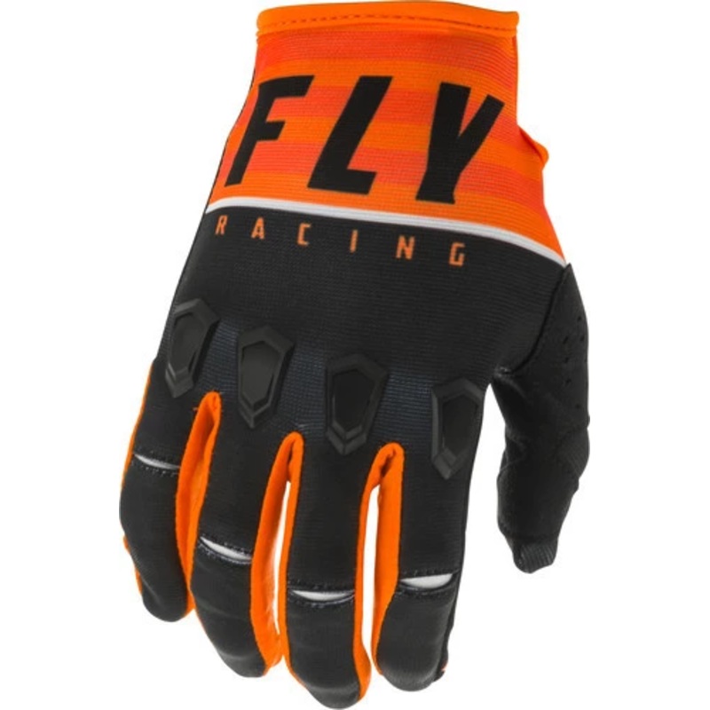 Fly Racing 2020 Kinetic K120 BMX Race Gloves-Orange/Black/White Adult Large (10)