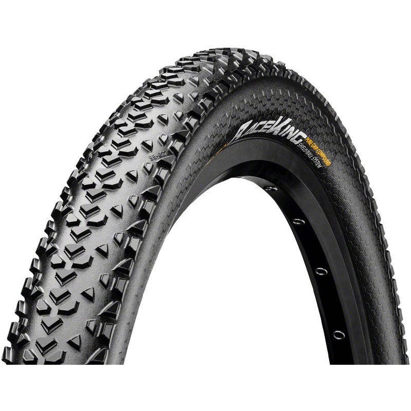 Continental Race King Tire – 26 x 2.00, Tubeless, Folding, Black, PureGrip, ShieldWall System, E25