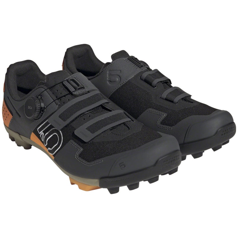 Five Ten Kestrel BOA Mountain Clipless Shoes – Men’s Core BLK/Ftwr White/Impact Orange 8.5