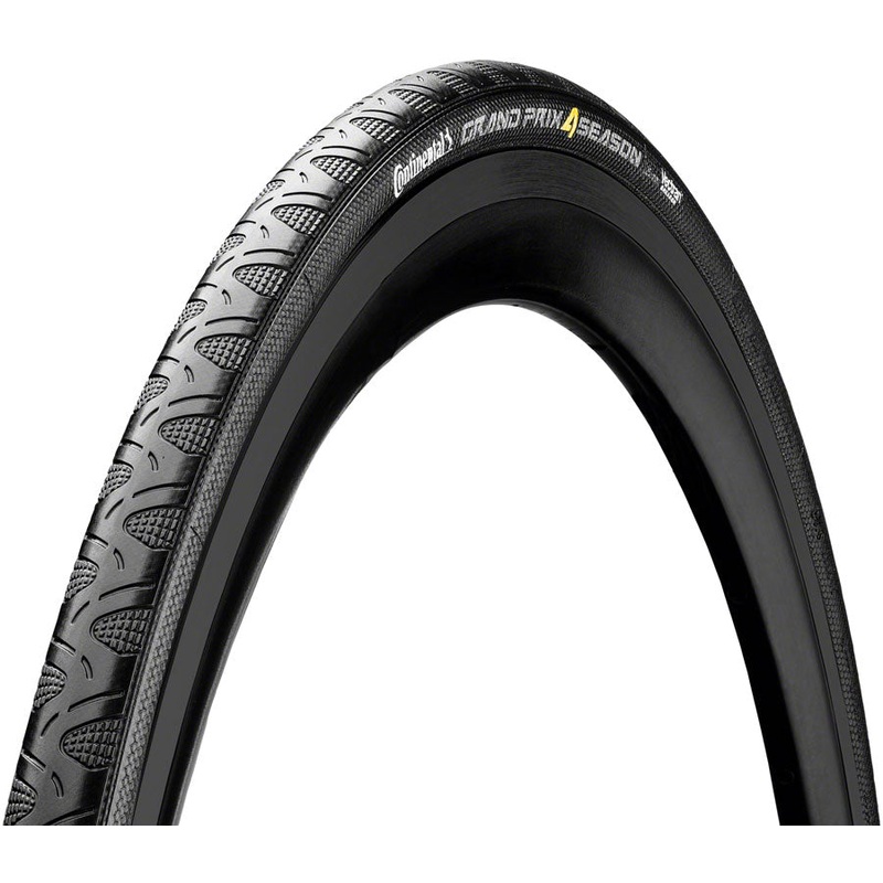 Continental Grand Prix 4-Season Tire – 700 x 23, Clincher, Folding, Black Edition, Vectran Breaker, DuraSkin