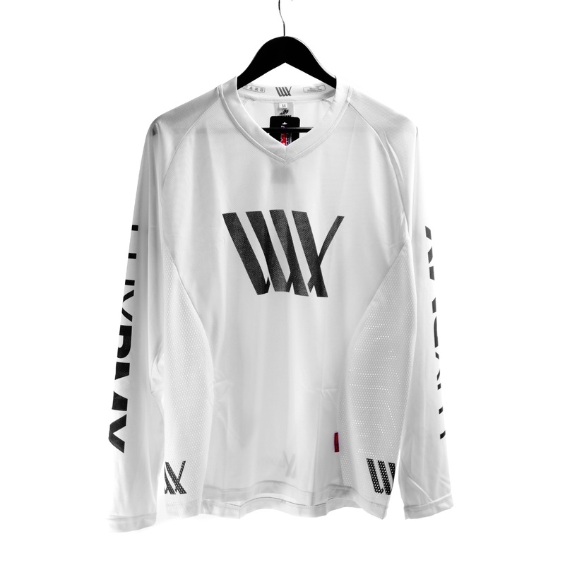 LUXBMX Race Jersey White V2 White/Black XS
